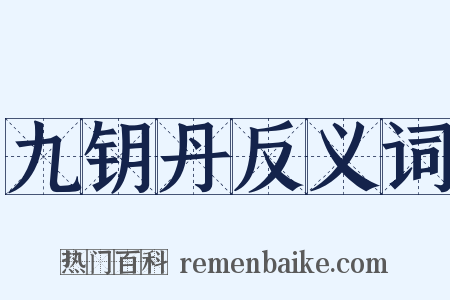 九钥丹反义词是什么意思的图片